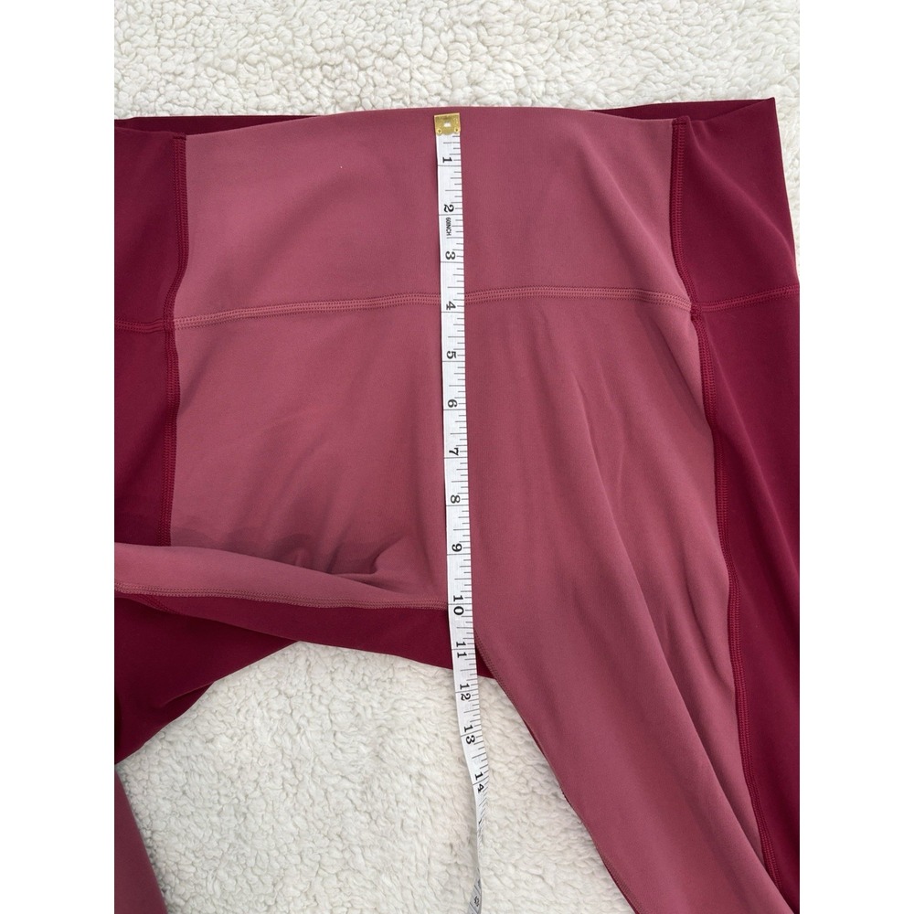 Athleta XL High Rise Transcend Colorblock Leggings Stretch 7/8 Athletic Yoga Gym - Picture 7 of 9